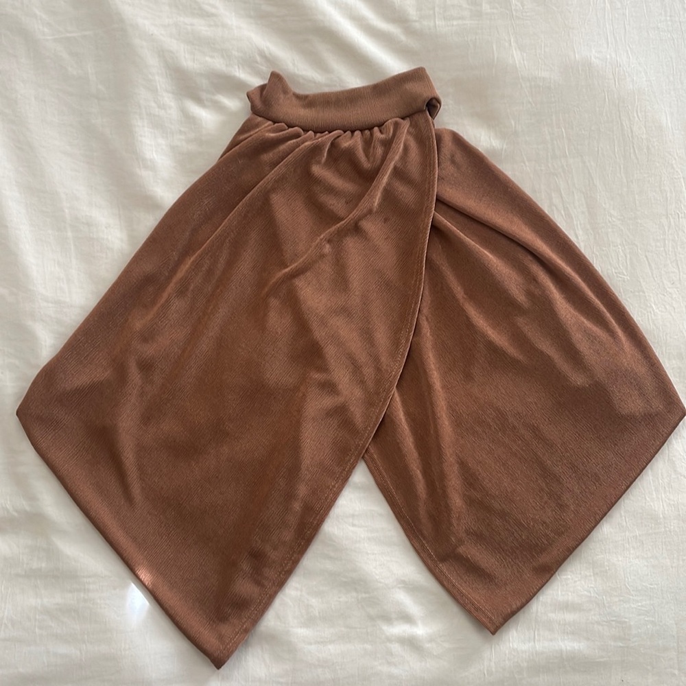 12th Tribe Brown Halter Top